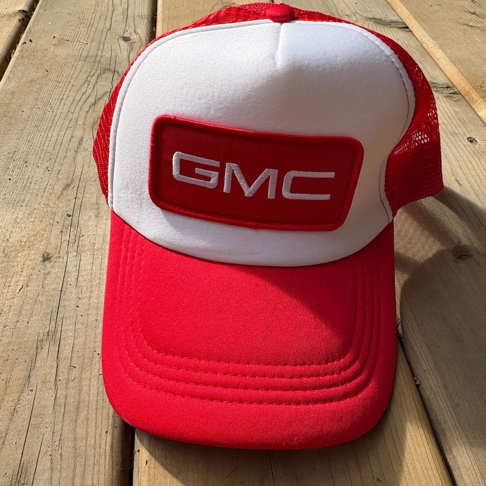 GMC Red and White Trucker Hat